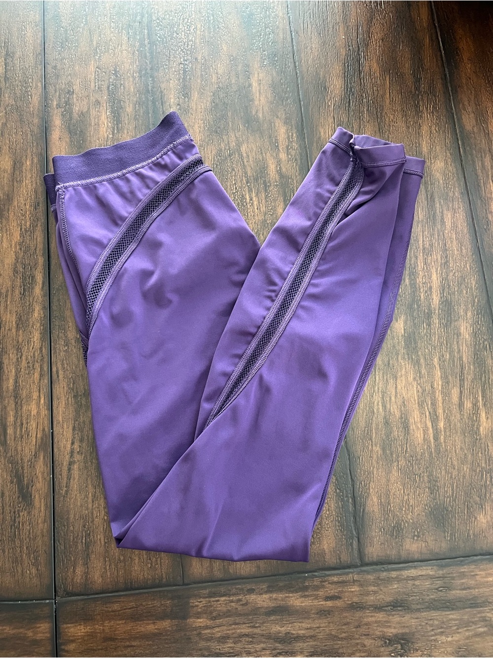 Savage x Fenty FLOW HIGH-WAIST TRIMMED LEGGINGS Punk Purple Size Sm Activewear